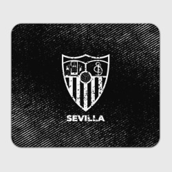 Прямоугольный коврик для мышки Sevilla с потертостями на темном фоне