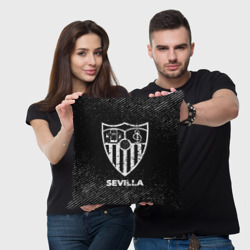 Подушка 3D Sevilla с потертостями на темном фоне - фото 2