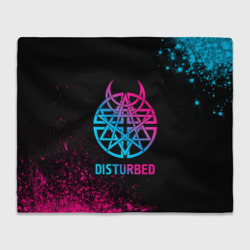 Плед 3D Disturbed - neon gradient