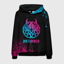 Мужская толстовка 3D Disturbed - neon gradient