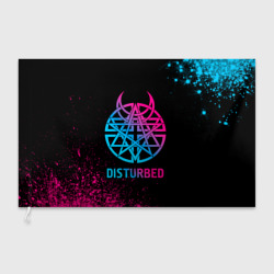 Флаг 3D Disturbed - neon gradient