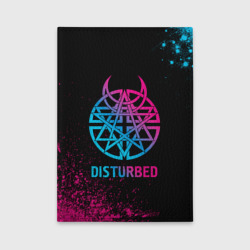 Обложка для автодокументов Disturbed - neon gradient