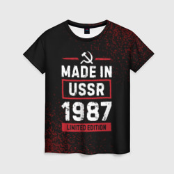 Женская футболка 3D Made in USSR 1987 - limited edition