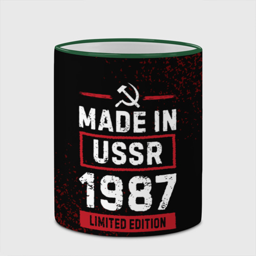 Кружка с полной запечаткой Made in USSR 1987 - limited edition, цвет Кант зеленый - фото 4