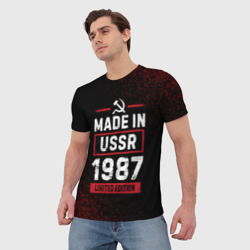 Мужская футболка 3D Made in USSR 1987 - limited edition - фото 2