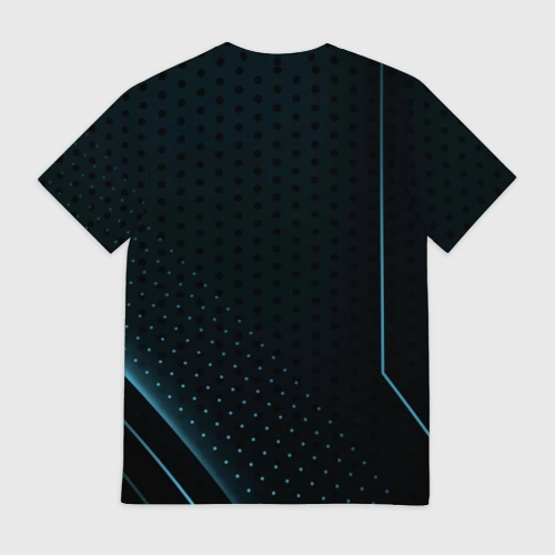 Мужская футболка 3D с принтом Geely Абстракция, вид сзади #1