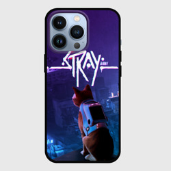 Чехол для iPhone 13 Pro Stray кот неон
