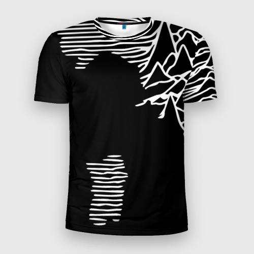 Мужская футболка 3D Slim Joy Division - неровность горы, цвет 3D печать