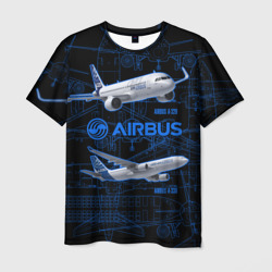 Мужская футболка 3D Airbus A320