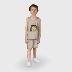 Детская пижама с шортами хлопок Пёсик Доге в свитере с пёсиком Доге - фото 2