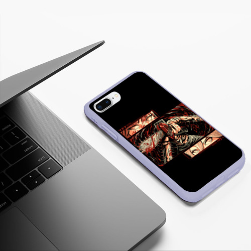 Чехол для iPhone 7Plus/8 Plus матовый с принтом Взгляды Макимы и Пауэр - Человек бензопила, фото #5