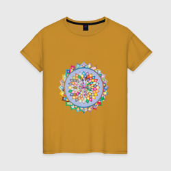Цветок души – Женская футболка хлопок с принтом купить со скидкой в -20%