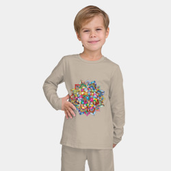 Детская пижама с лонгсливом хлопок Цвета души - фото 2