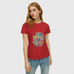 Женская футболка хлопок Цвета души - фото 2