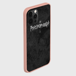 Чехол для iPhone 12 Pro Max Phasmophobia пентаграмма и крест на сером фоне - фото 2