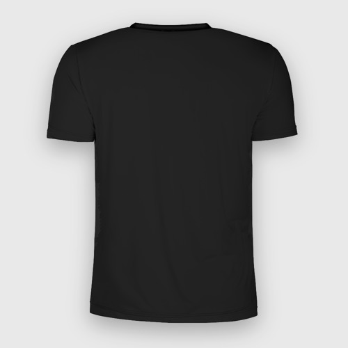 Мужская футболка 3D Slim с принтом Взгляд пришельца, вид сзади #1