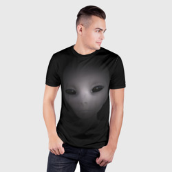 Мужская футболка 3D Slim Взгляд пришельца - фото 2