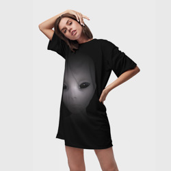 Платье-футболка 3D Взгляд пришельца - фото 2