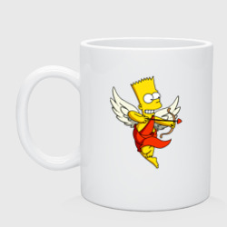 Кружка керамическая Барт Симпсон - купидон ангел