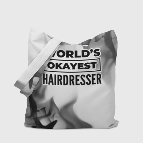 Шоппер 3D World's okayest hairdresser - white - фото 4