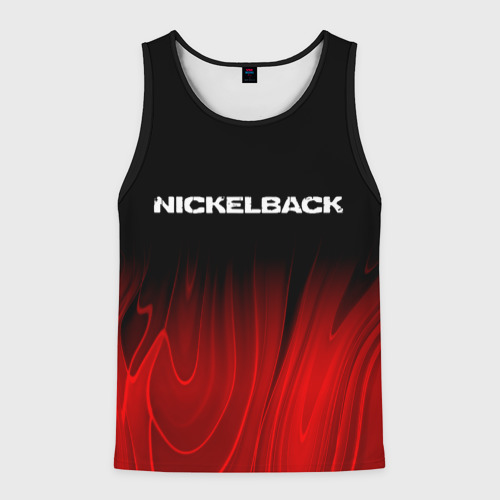 Мужская майка 3D Nickelback red plasma, цвет 3D печать