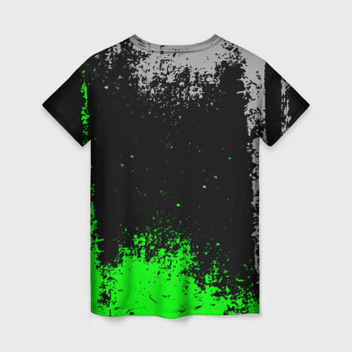 Женская футболка 3D с принтом Green day - hits, вид сзади #1