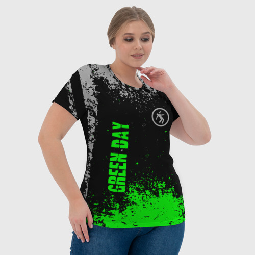 Женская футболка 3D с принтом Green day - hits, фото #4