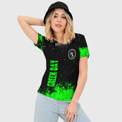 Женская футболка 3D Slim Green day - hits - фото 2
