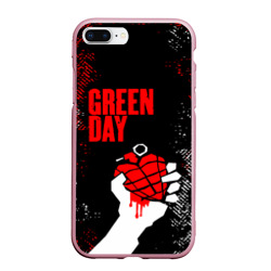 Чехол для iPhone 7Plus/8 Plus матовый Green day - краска