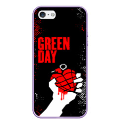 Чехол для iPhone 5/5S матовый Green day - краска