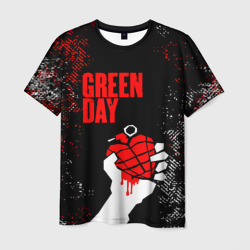 Green day - краска – Мужская футболка 3D с принтом купить со скидкой в -26%