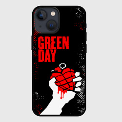 Чехол для iPhone 13 mini Green day - краска