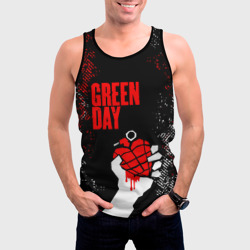 Мужская майка 3D Green day - краска - фото 2