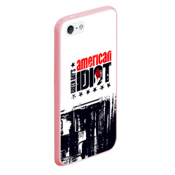 Чехол для iPhone 5/5S матовый Green day American idiot - rock - фото 2