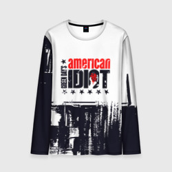 Мужской лонгслив 3D Green day American idiot - rock