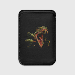 Картхолдер Magsafe магнитный Динозавр - На черном