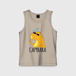 Детская майка хлопок Capybara водосвинка