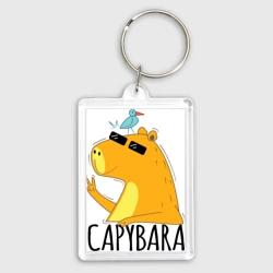 Брелок прямоугольный 35*50 Capybara водосвинка