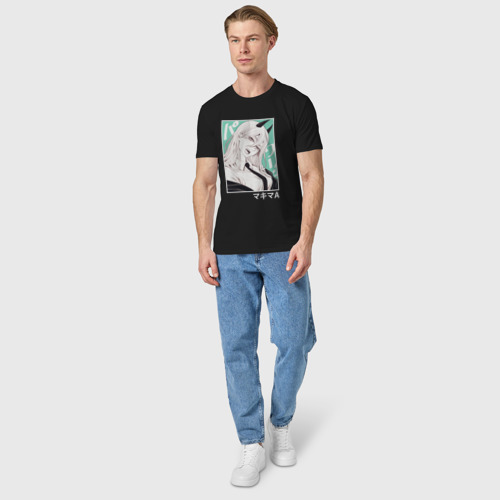 Мужская футболка хлопок с принтом Красотка Макима, вид сбоку #3