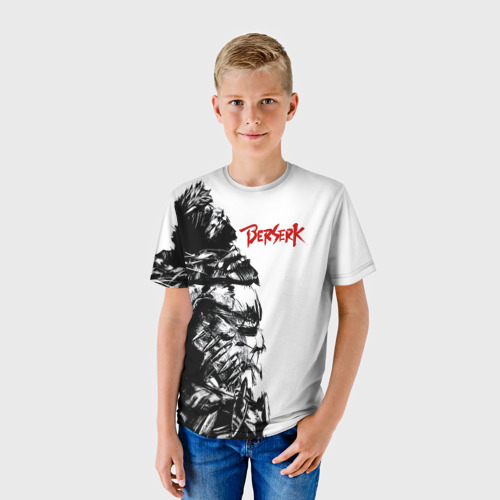 Детская футболка 3D с принтом Берсерк Гатс Смотрит На Небо, фото на моделе #1