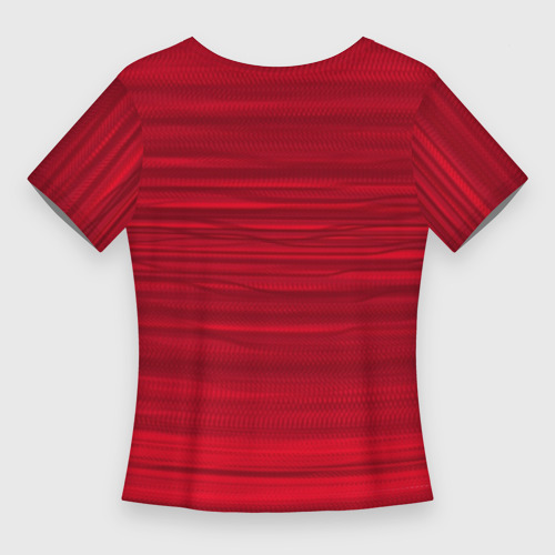 Женская футболка 3D Slim Триколор и знак победы, цвет 3D печать - фото 2