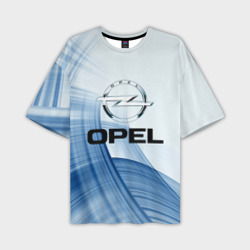 Мужская футболка oversize 3D Opel - logo