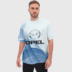 Мужская футболка oversize 3D Opel - logo - фото 2