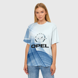 Женская футболка oversize 3D Opel - logo - фото 2