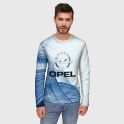 Мужской лонгслив 3D Opel - logo - фото 2