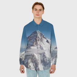 Мужская рубашка oversize 3D Каракорум К2 Чогори - вторая по высоте - фото 2