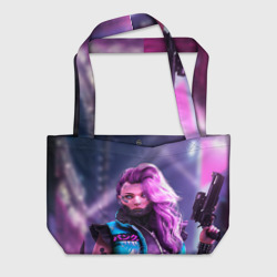 Пляжная сумка 3D Cyberpunk 2077 - Валери V