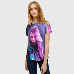 Женская футболка 3D Cyberpunk 2077 - Валери V - фото 2