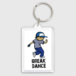 Брелок прямоугольный 35*50 Breakdance boy