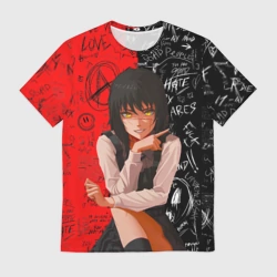 Мужская футболка 3D Митака демон войны - человек бензопила